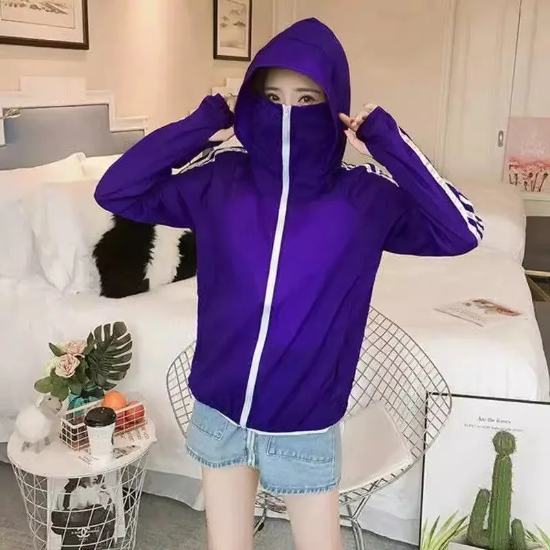 Hooded Sunscreen Clothes for Women 2024 Summer New Style Can be Outworn Loose and Thin Breathable Sunscreen Clothes Top for WF