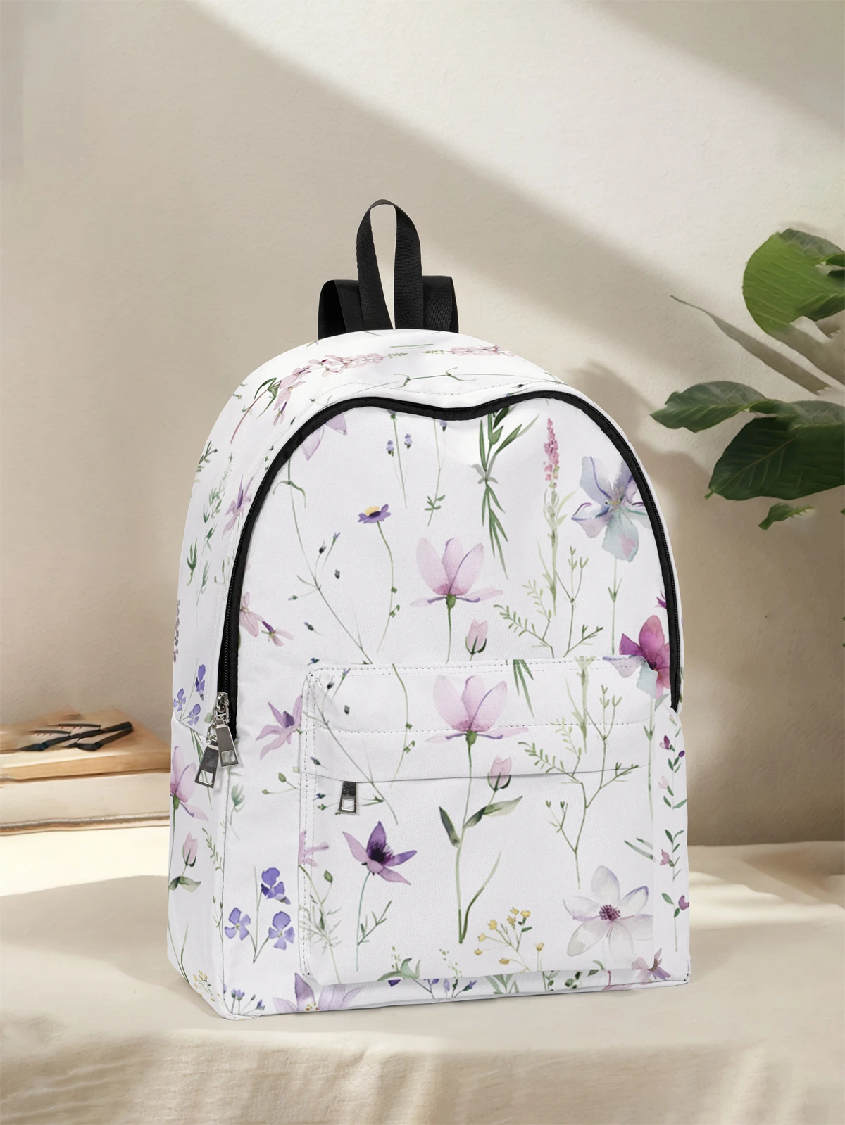 Flower patterned backpack, new model for 2025, casual travel backpack, lightweight and simple casual travel backpack