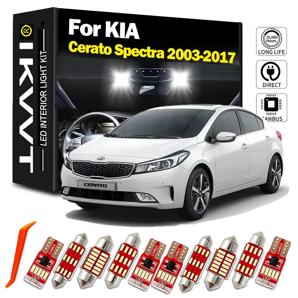 

IKVVT Canbus безотказный для KIA Cerato Spectra 2003-2016 2017 фотоэлемент автомобиля Купол багажника номерной знак фотоэлемент автомобильная лампа