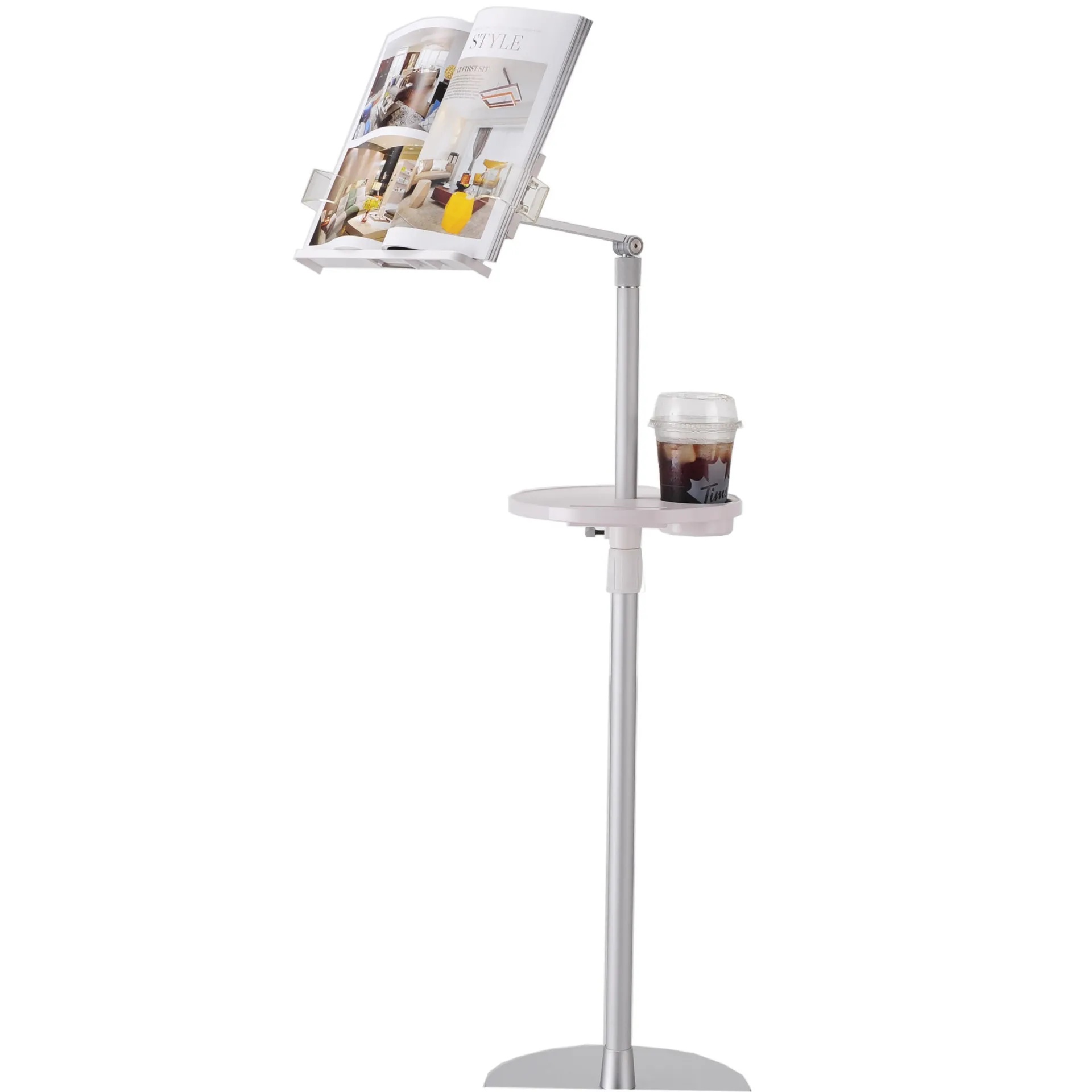 Alumínio Leitura Book Rack Stand Floor Office Notebook Tray Tabuleta Bandeja Altura Ajustar Up-9zb