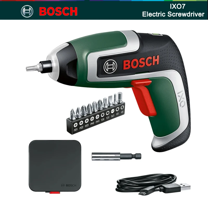 

Bosch IXO 7 Cordless Electric Screwdriver USB Rechargeable IXO 7th Compact Screwdriver 5.5Nm Max Torque Portable Power Machine