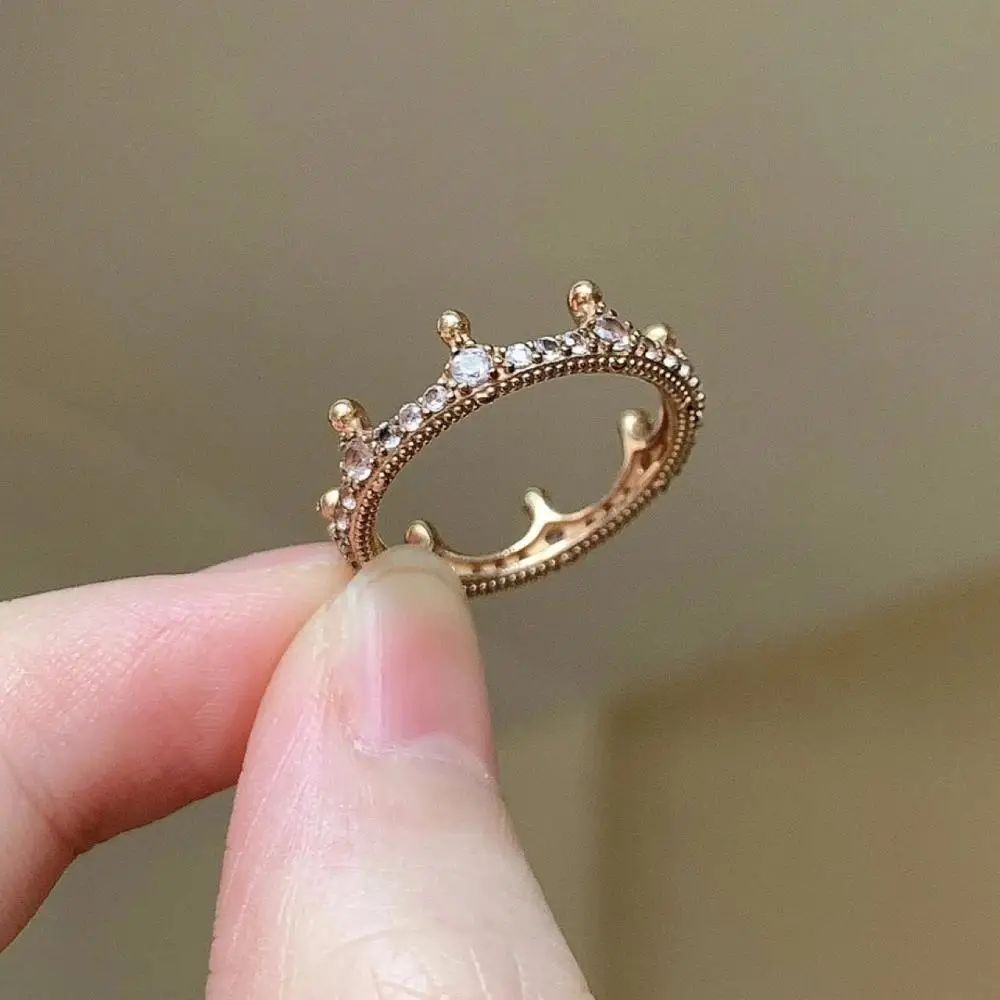 Women Wedding Ring Jewelry Silver Zircon Finger Ring