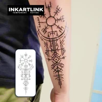 Ancient symbols Temporary Tattoo,Lasts To 15 Days New Technology Magic Waterproof Semi Permanent Sticker. 2
