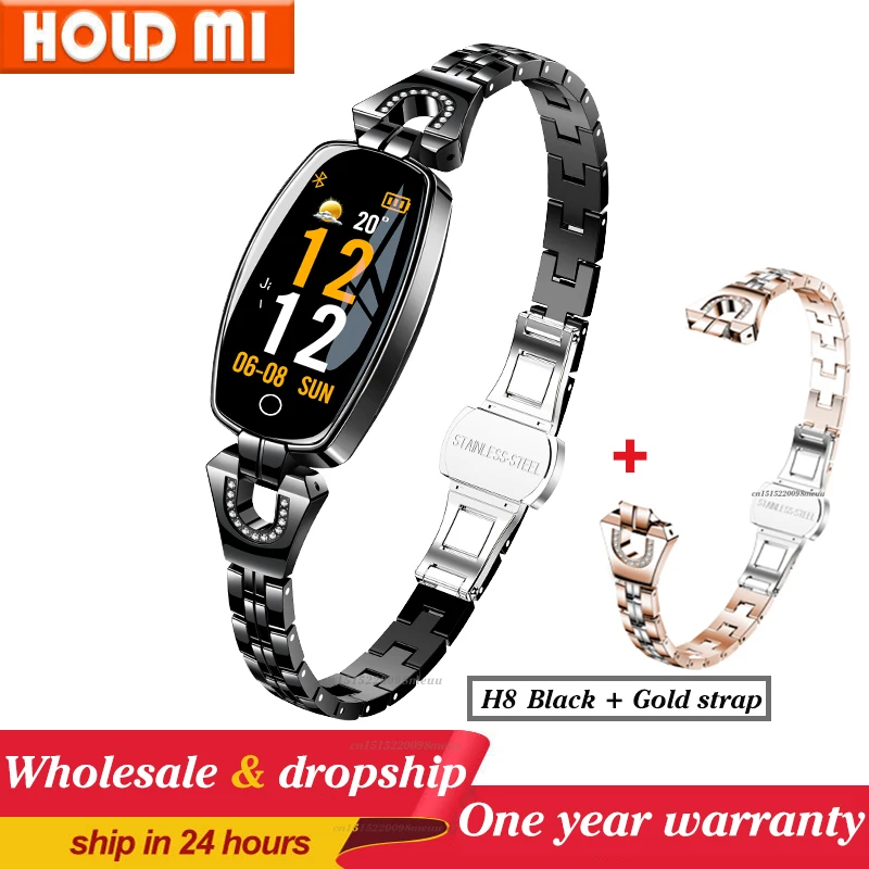 2021 H8 and H8 pro Women Smartwatch Heart Rate Monitor Blood Pressure Smart watch Band  Fitness Tracker lady bracelet Wristband 