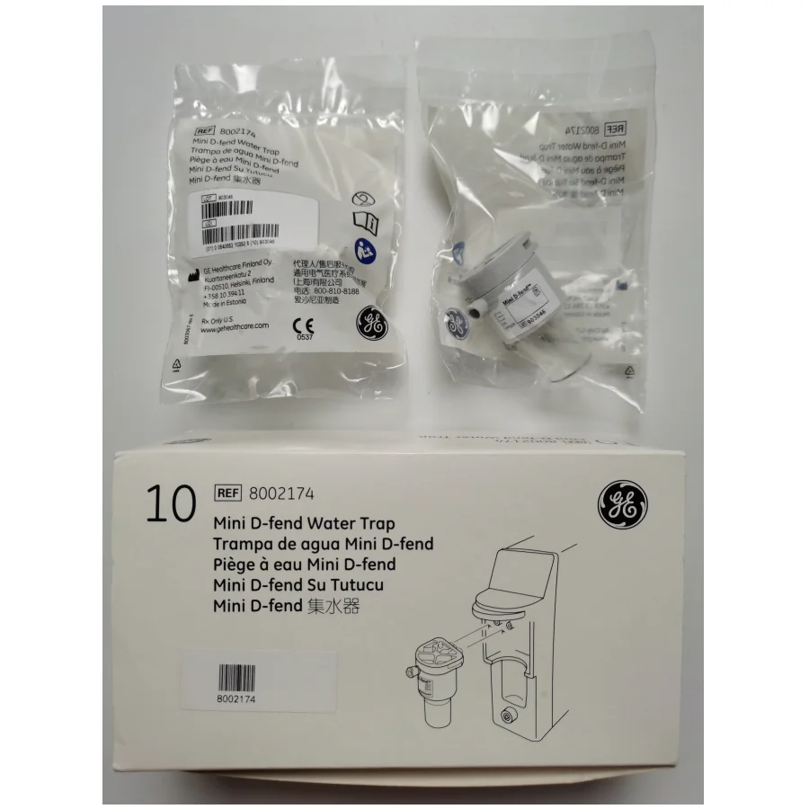 

Водяная ловушка GE mini d-fent ref.8002174 для монитора пациента detax ohmeda ETCO2 и вентилятора, 10 шт. в упаковке
