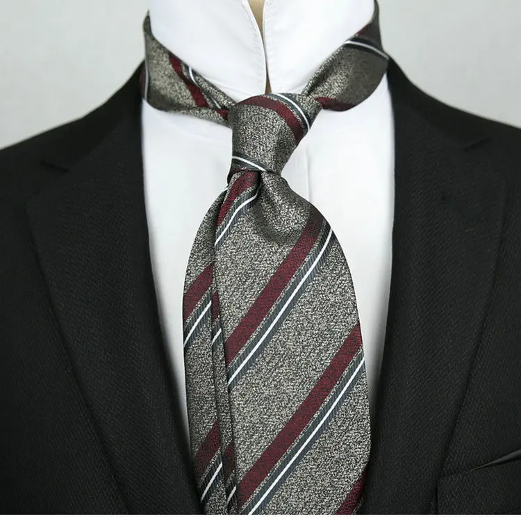 8cm Luxus-Krawatte für Herren Business Jacquard-Krawatte Corbata Vintage Accessoires Bräutigam-Anzüge Formelle Herren-Geschenke Krawatten – Detail 7