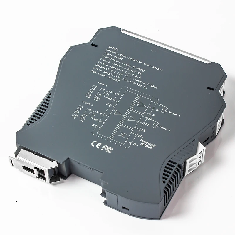 

Industrial PT100 Temperature Sensor 200 Degree 300 Degree Temperature Transmitter 4-20mA 0-10V Output Temperature Gauge