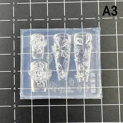 Strawberry Rose Silicone Nail Art Mold - DIY Nail Decoration Tool (A3)