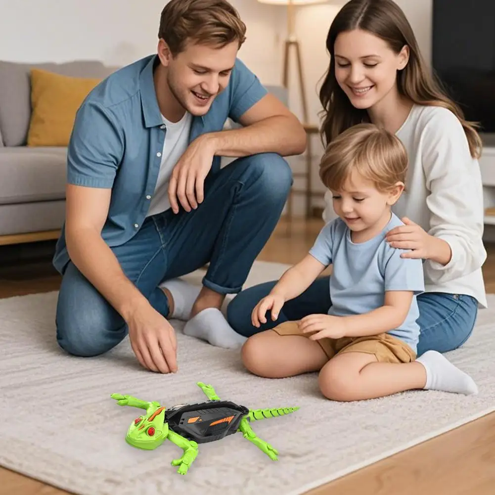 Realistic Biomimetic RC Wall Climbing Lizard Robot Toy, Remote Control Gecko that Climbs Glass & Smooth Walls