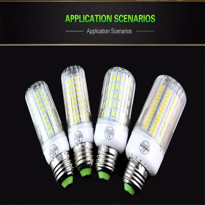 E27 LED Corn Light Bulb Home Use 220V Replaceable Compact Fluorescent Lamp Home Spotlight for Indoor Decoration