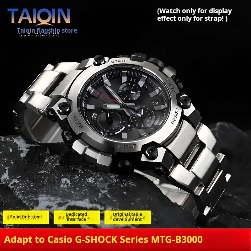 Tali jam tangan Stainless steel pria, Casio G-SHOCK MTG-B3000B/BD