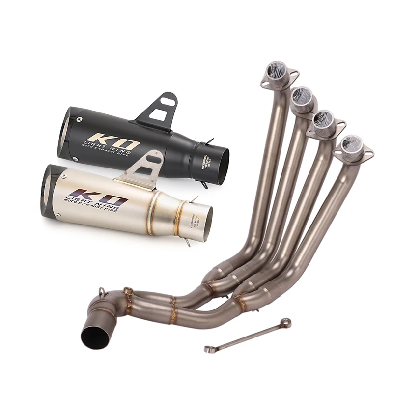 Slip On For HONDA CBR650 CBR650F 2014-2022 Motorcycle Exhaust System Escape Muffler Front Link Pipe Bottom Row Without DB Killer - Image 2