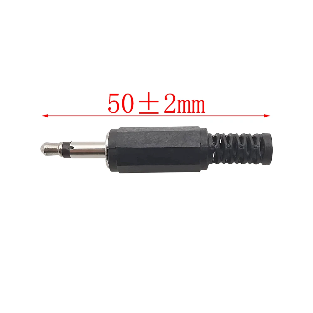 Solder Type 3.5mm Male Plug Mono Headphone Cable Extension Connector 3.5 Plug Single Channel Jack DIY Audio Adapter 20/10/5/2Pcs audio cable,cable adapter,audio jack adapter,audio av adapter
