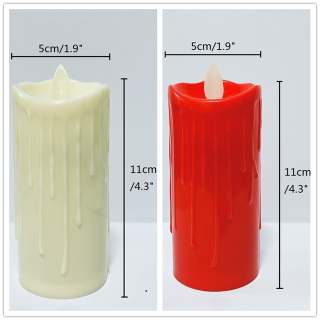 Operated LED Candles Simulation Flameless Flickering Tea Light Fake Candle Electric Votive Candle Worship Decor Candles