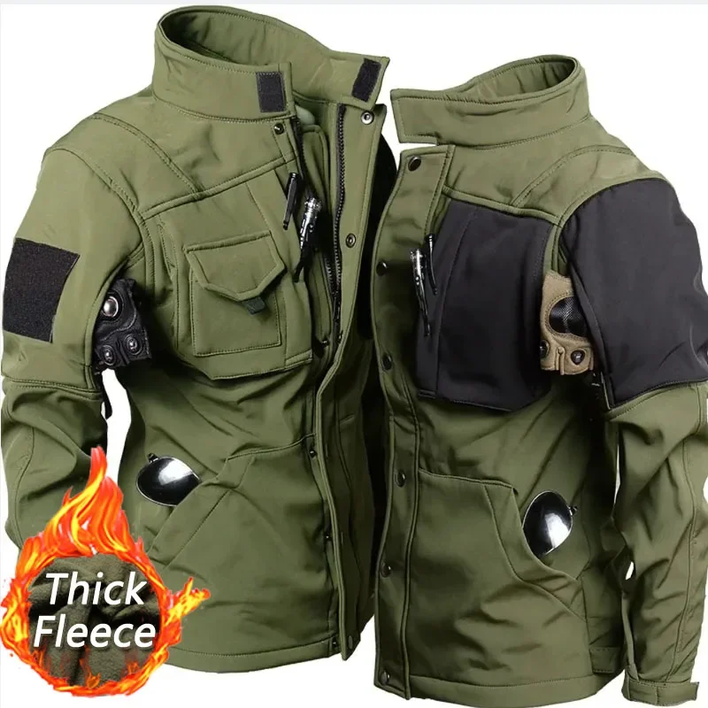 Conjunto Uniforme Militar Pantalón Y Chaqueta De Combate De Algodón-LUPU