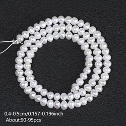 Elegant Natural White Freshwater Pearl Beads - 4 - 5mm 90 - 95pcs (Pearl)