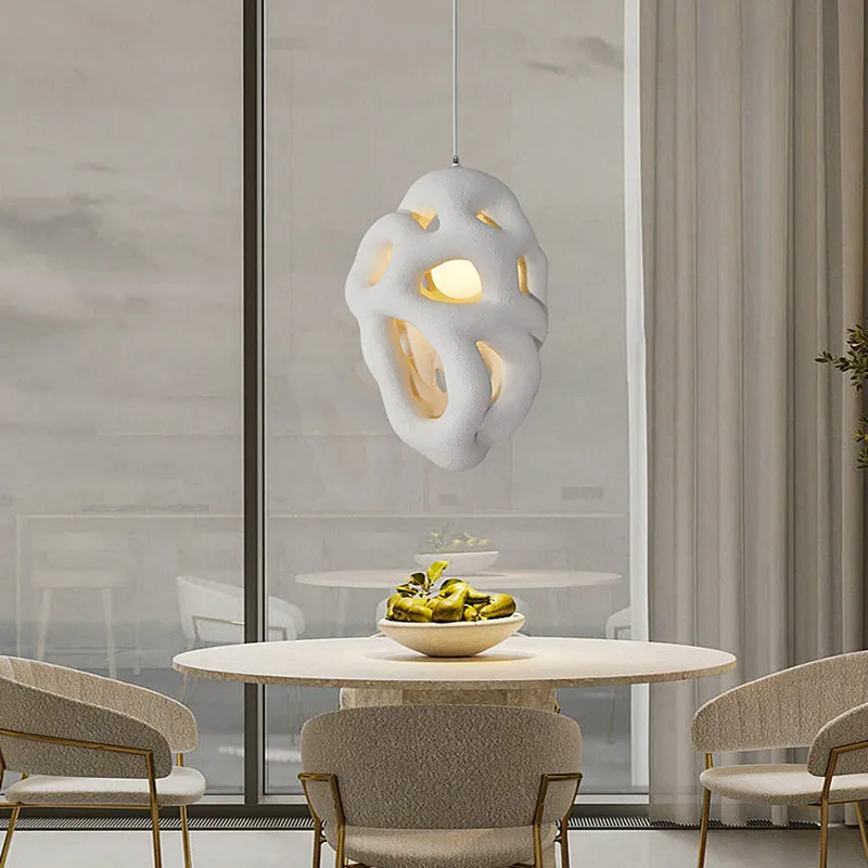 

Nordic Creative Wabi-sabi Wind Led Restaurant Pendant Lights Lustre Bedroom Dining Room Home Decor Bedside Hanging Lamp Fixture
