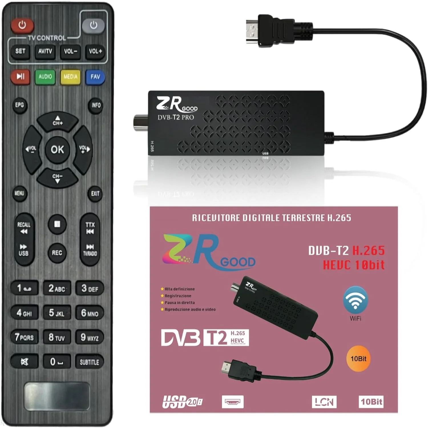 TDT декодер формата HD TDT HD тюнер с выходом HDMI DVB T2 H265 декодер формата HD TDT HD euroconnector Full HD 1080p Поддержка WiFi IR remote Control 2 in 1 Dolby PVR LCN