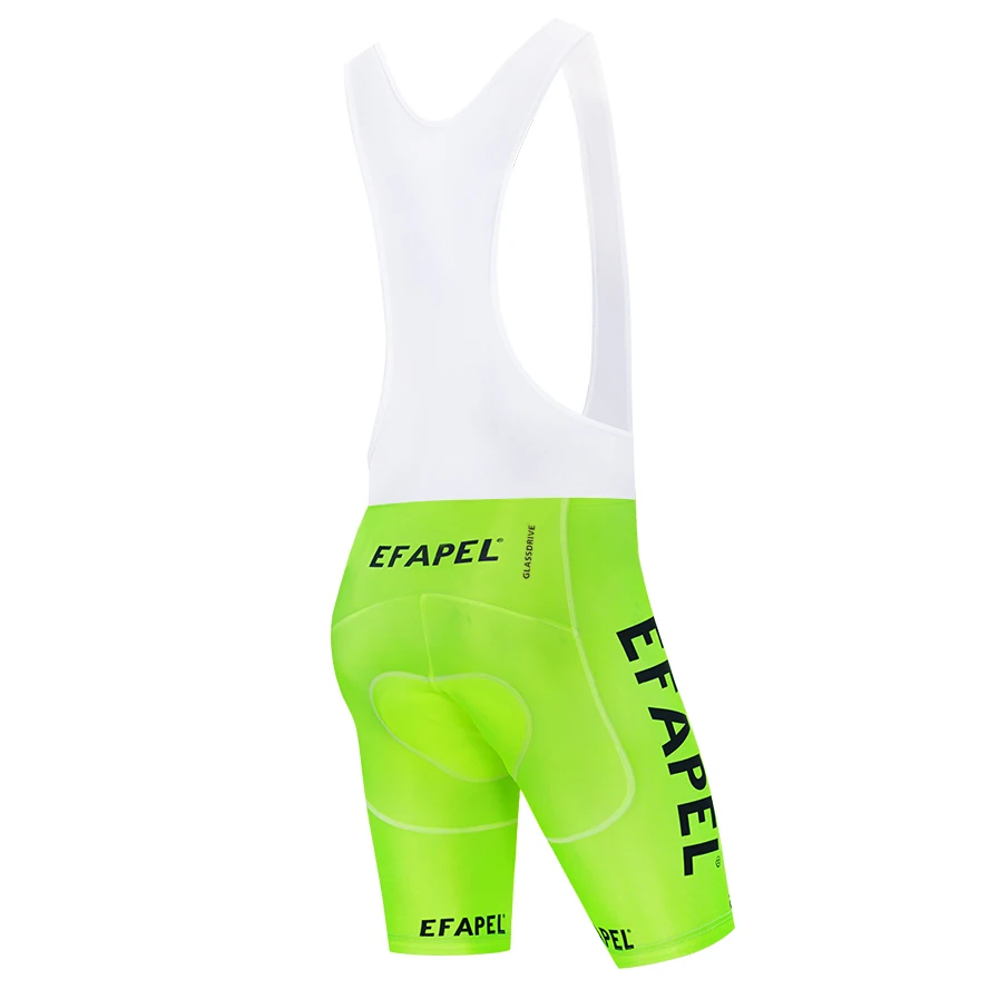 Cycling Shorts Men Women Fluor Yellow EFAPEL Quick Dry Gel Pad Bicycle Pants Culottes