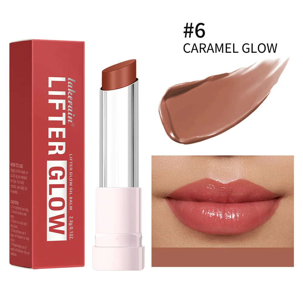 Glossy Hydrating Lip Balm - 24HR Long-Lasting Moisturizing Treatment with Plumping Effect in 10 Shades