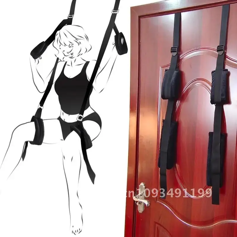 Couples Hanging Swing Belt BDSM Bondage Restraints Door Adult Sexy Games Erotic Sex Fetish Products Toys