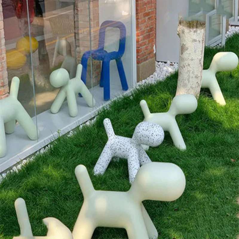 

Pony Chair Children's Living Room Cartoon Animal Sitting Stool Puppy Shape Ornaments Trojan Horse Changing Shoes Stool Seat