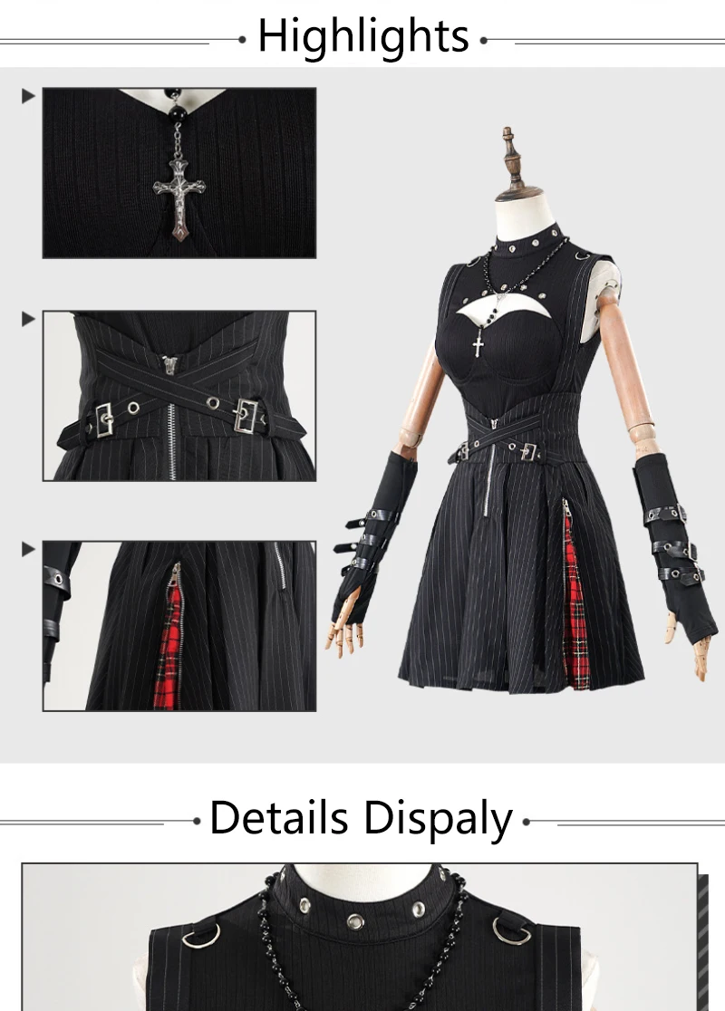 Death Note Misa Amane Gothic Dress Cosplay Costume