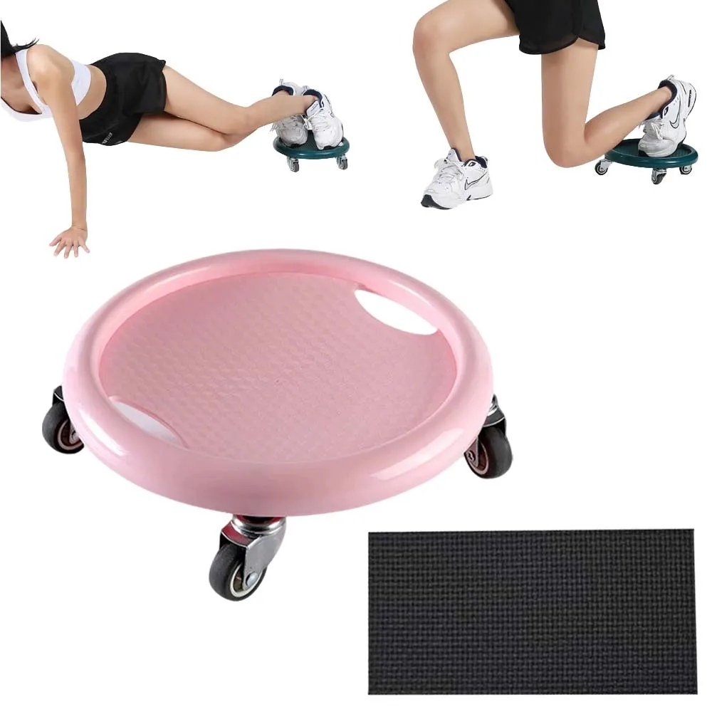 Multifunctional 360&deg; Rotating Abdominal Wheel Board with Mat Full Body Fat Burning Weight Control Equipment for Home Workout Gym