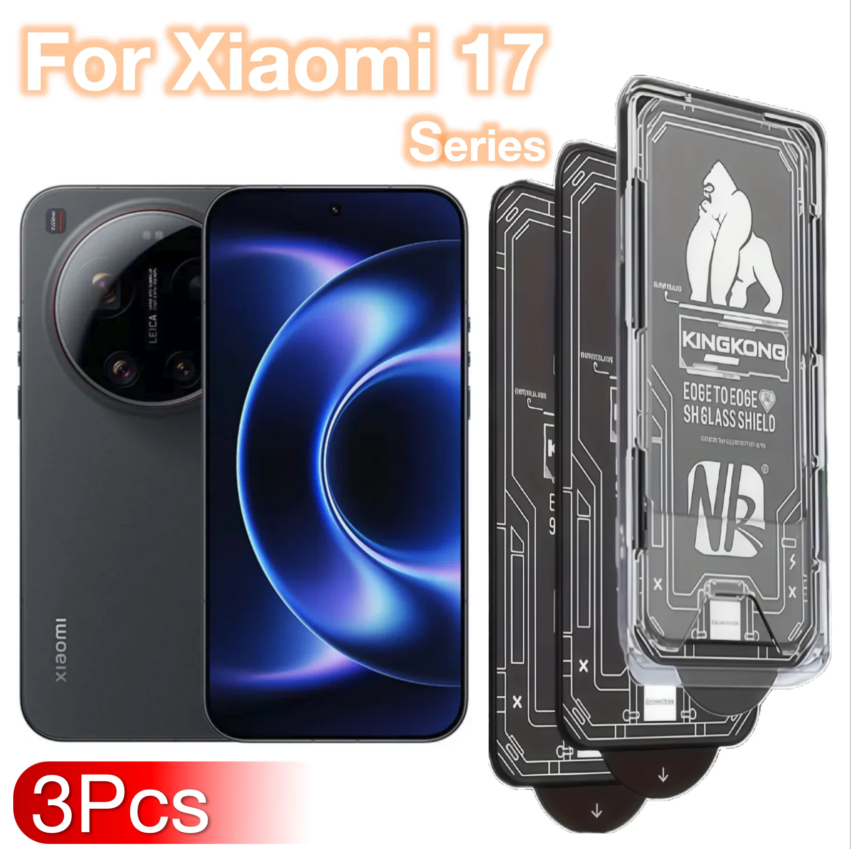 Premium Tempered Glass Screen Protector - 3-Pack, 9H Hardness, Bubble-Free