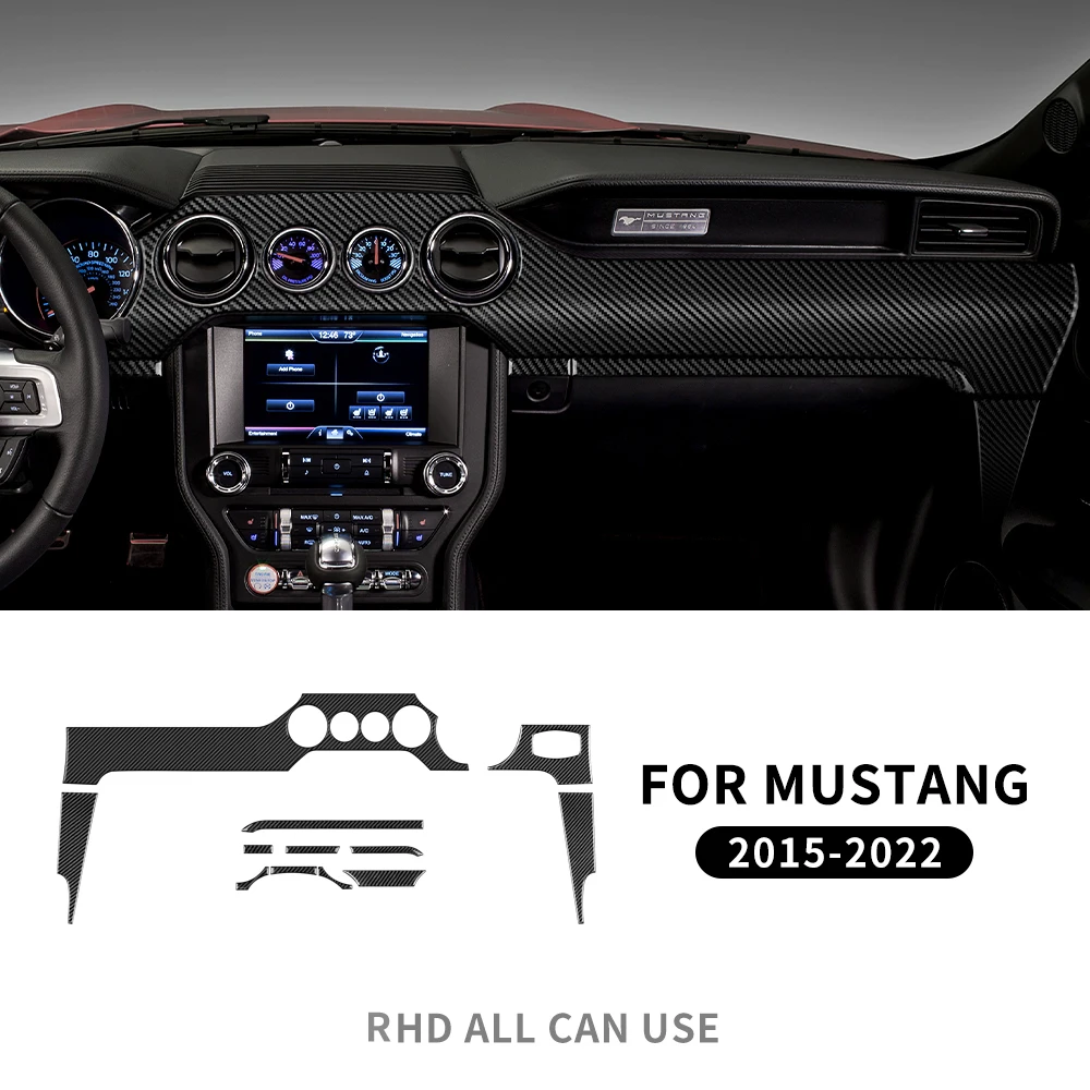 フォードマスタング2015-2022用ステッカー,ダッシュボードカバー
