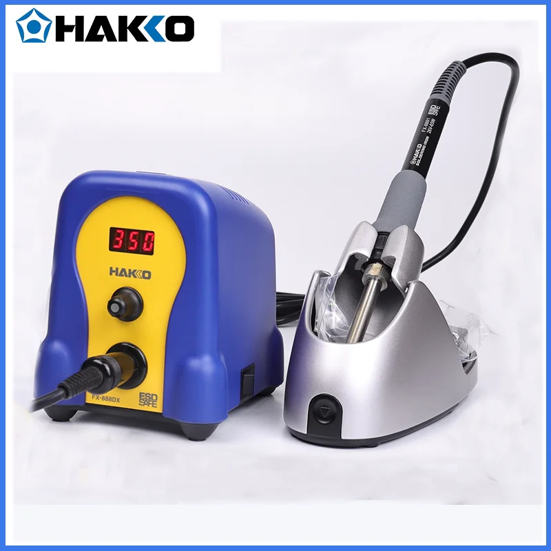 HAKKO FX-888DX 수입 디지털 디스플레이가 있는 온도 조절식 납땜 스테이션, 산업용 수리 및 납땜 도구