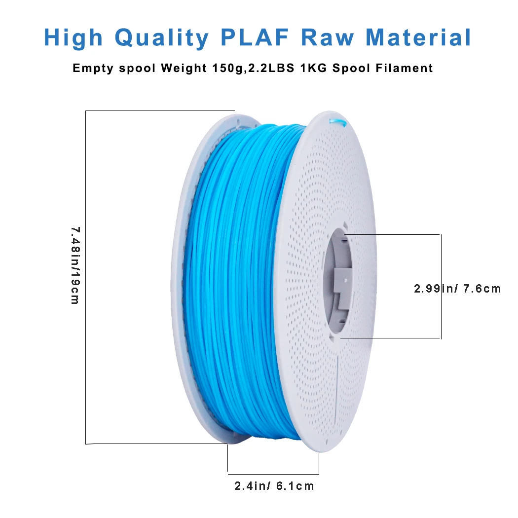 PLA F 1KG 핑크 블루 PLA 1.75mm 표준 소모품 정확한 크기 오차 소형 강도 내마모성 DIY 모델 인쇄 특수