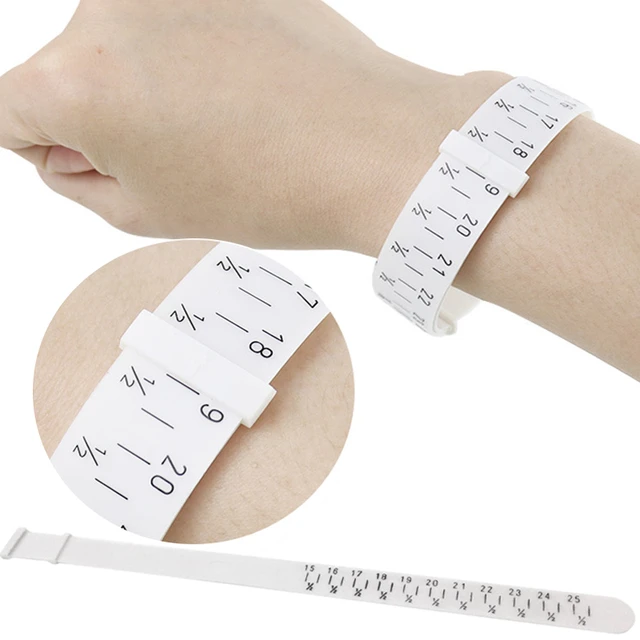 Plastic Bracelet Bangle Gauge Sizer Jewelry Measure Wrist Size Tool 15-25cm  Jewellery Bracelet Making Tool White for Jeweler - AliExpress