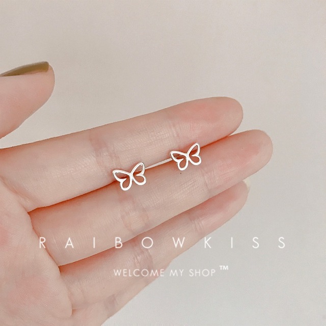 Minimalism Mini S925 Silver Earrings Gold Plated Stud Earring Star Moon Korea Women Earrings 2022 Cute Trend For Teens