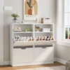 VOWNER Shoe Storage Cabinet with 4 Flip Drawers, Freestanding Shoe Cabinet 1