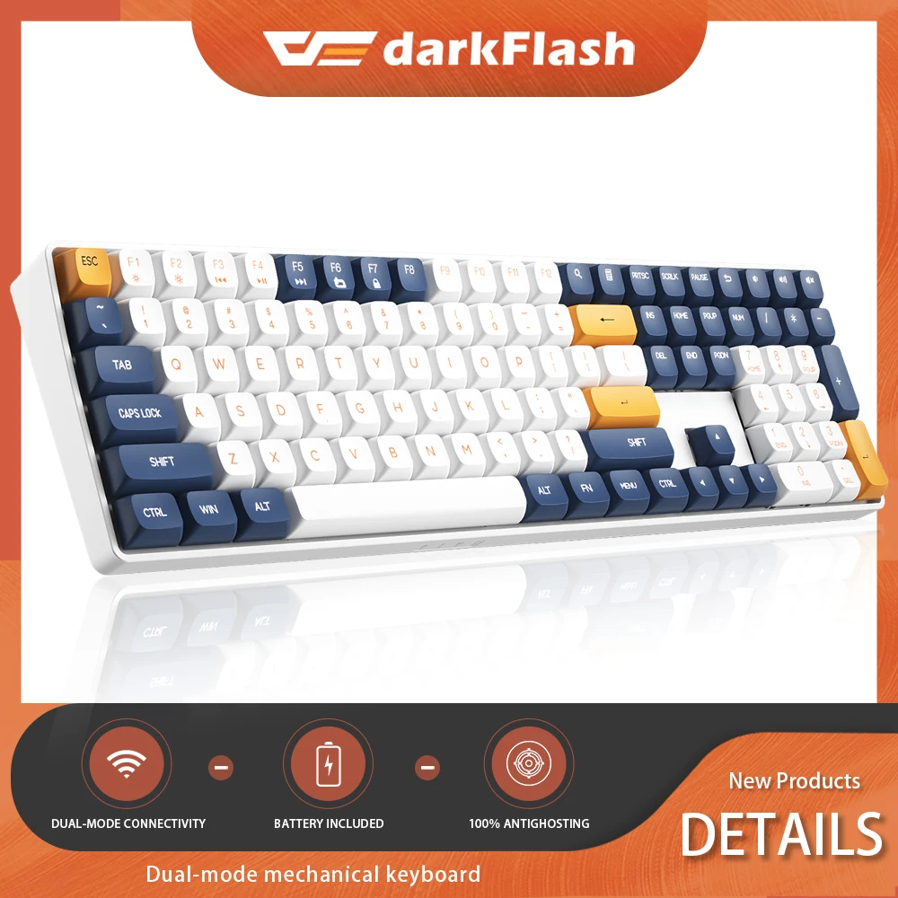 Darkflash Gd108 110 Keys Gaming Mechanical Keyboard Dual-mode 2.4g ...