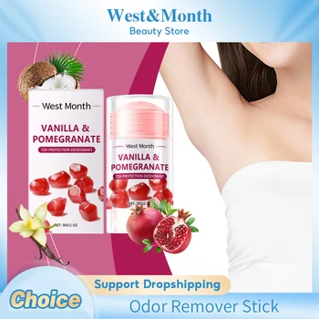 Pomegranate Deodorant Stick Neutralize Odor Stop Sweating Remove Smell Long Lasting Aroma Refreshing Smooth Body Fragrance Stick 1