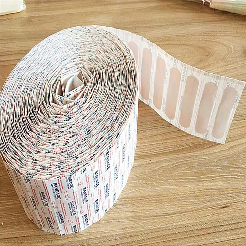 100Pcs/lot Baby Band Aids Waterproof Breathable Cushion Self-Adhesive Plaster Hemostasis Sticker First Aid Bandages for Kids