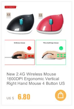 mice computer Wireless Right Hand Vertical Mouse Ergonomic Gaming Mouse 2.4Ghz 1600DPI USB Optical Wrist Healthy Mice Mause For PC Computer pink computer mouse