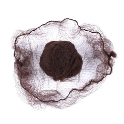 Versatile Nylon Hair Nets - 20 - Pack in Assorted Colors for Styling and Wig Support (Dark brown 20pcs)