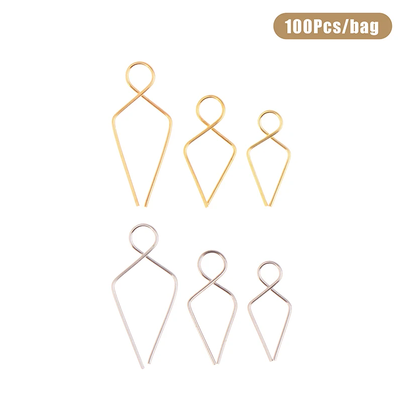 100Pcs/lot Crystal Hook Ring Connector Metal Hooks Steel Beads Connectors Chandelier Crystal Pins Lighting Accessories