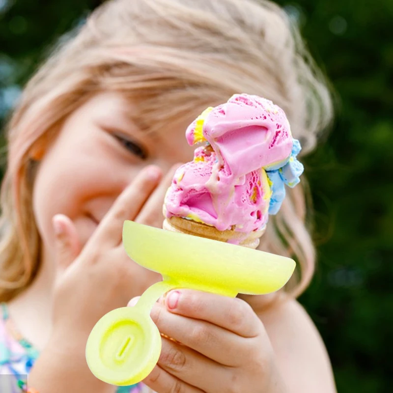 Ice Cream Stand Children's Popsicle Stand Summer Birthday Popsicle Party Frozen Ice Cream Silicone Cube Tray Ice Mold Popsicle Rack Ice Cream Cone Holder Ice Cream Stick Tools