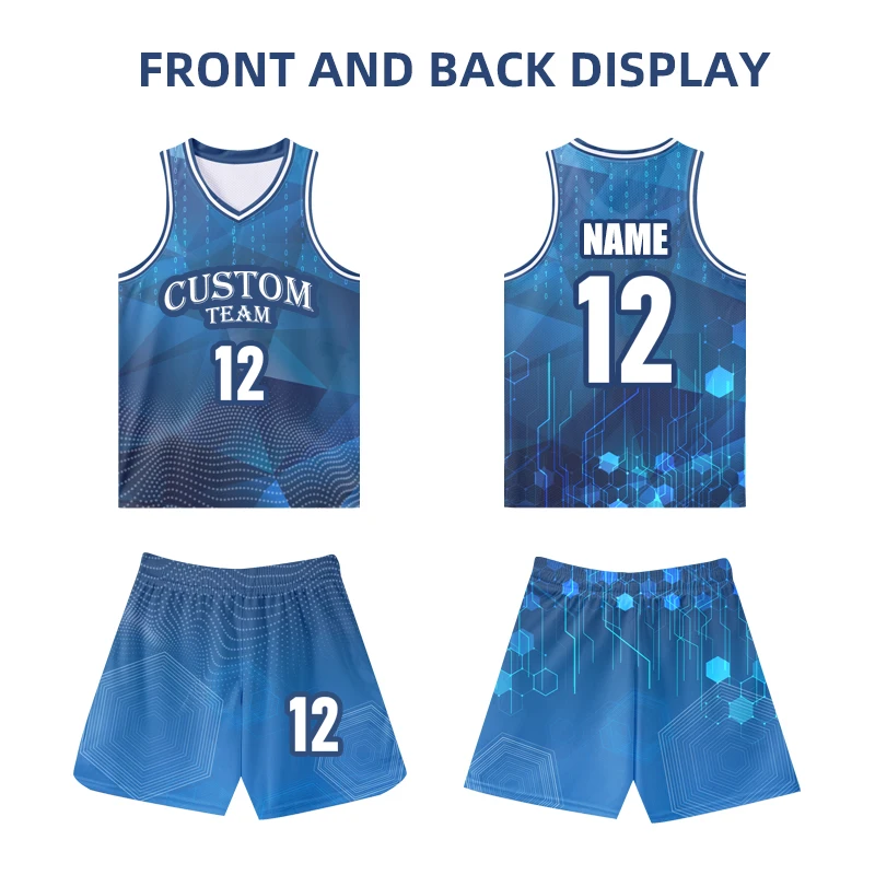 Custom Full Sublimation Mens Basketball Uniforms Retro Basketball Clothes Breathable Collage Basketball Jersey With Name VL438 view 2