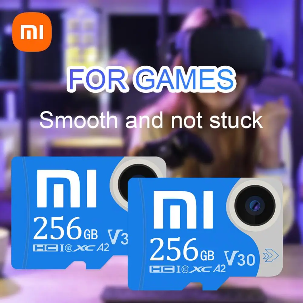 

Xiaomi Memory Card Micro TF Card 2TB A2 High Speed 1TB 512GB 128GB Class10 Expanded Data Storage With Adapter For Phone/Camera