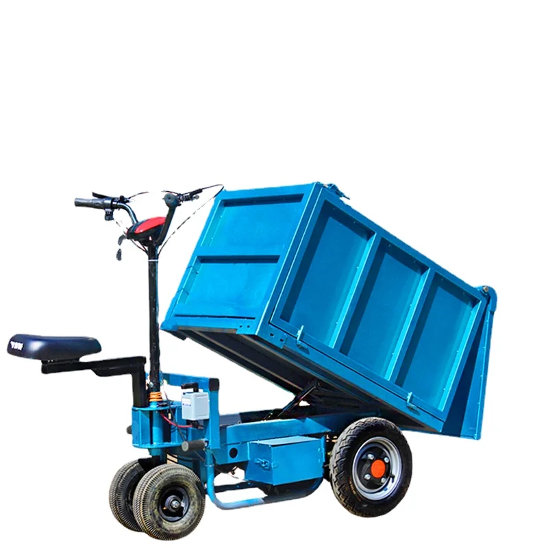 YY Electric Flat Truck Lorry Trolley Construction Site Self-Unloading Dumptruck Trolley