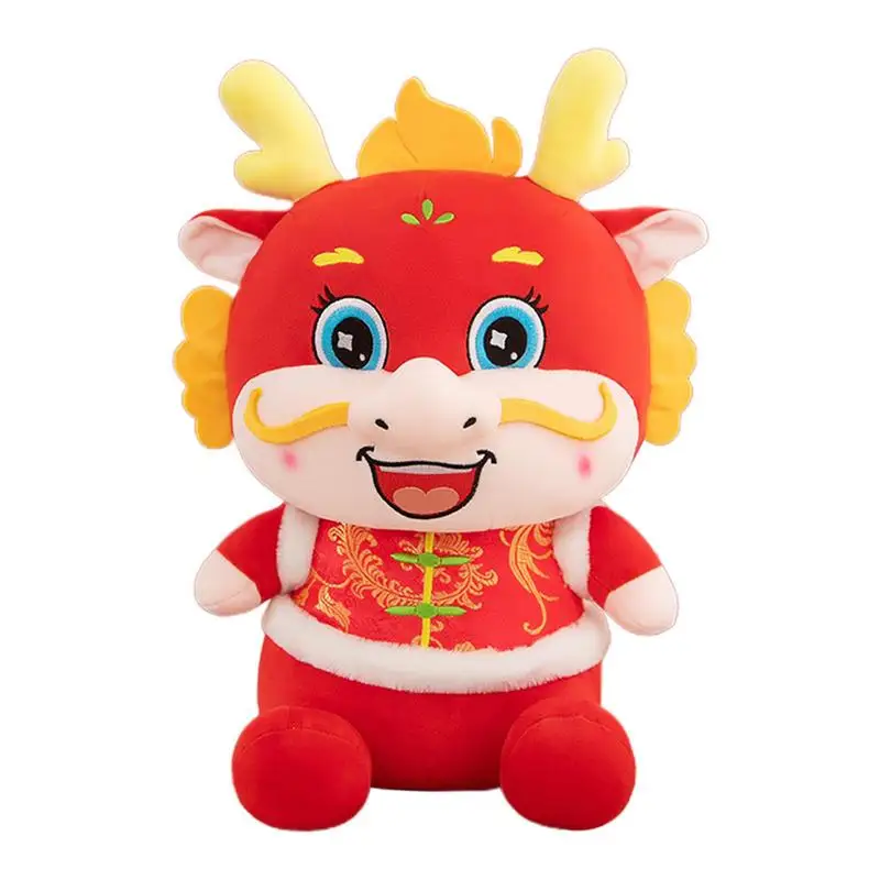 

Chinese New Year Dragon Plush Lucky Charm Plush Doll Cute Cartoon Dragon Stuff Mascot Doll Dragons Toys Soft Pillow Comfortable