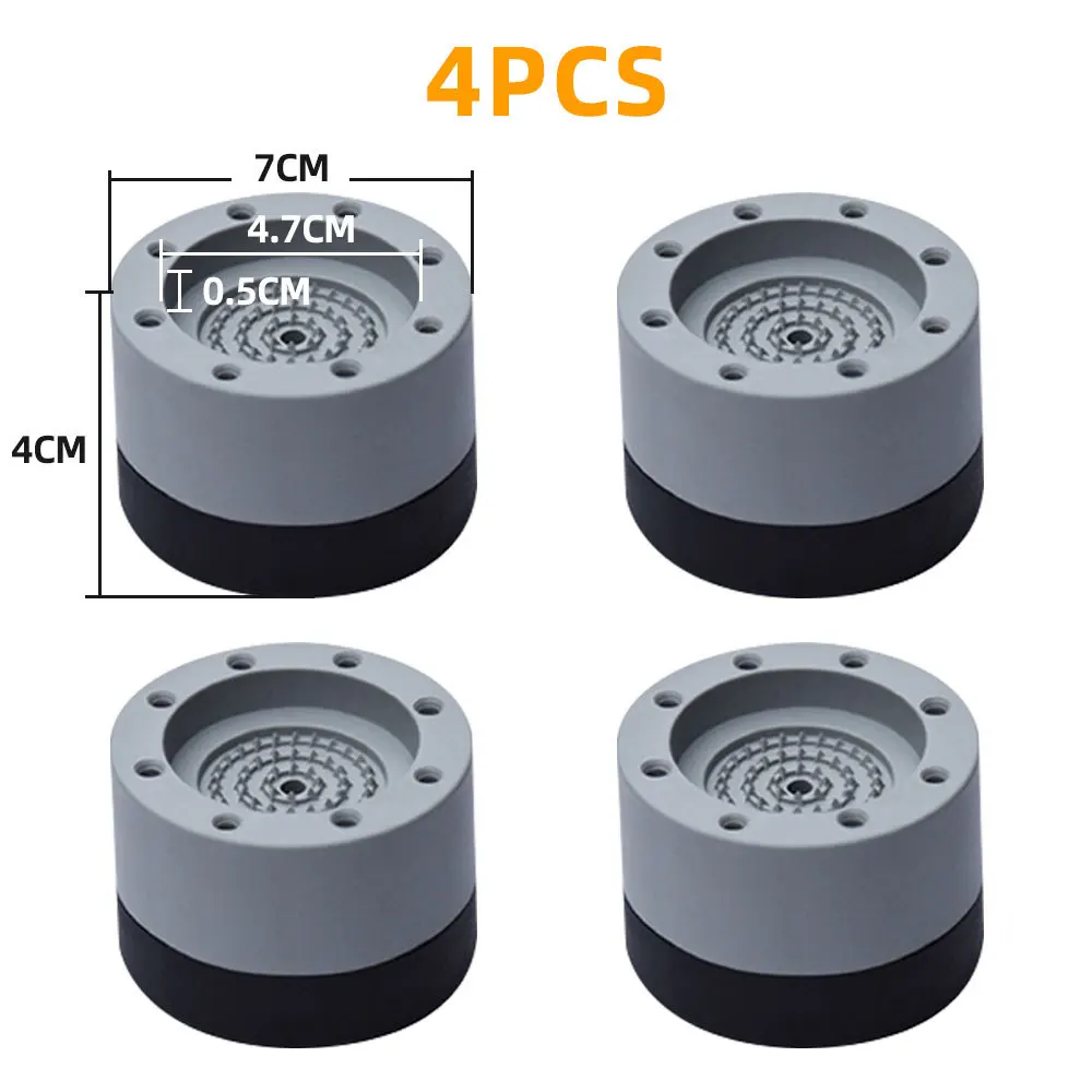 Anti Vibration Pads 4Pcs Rubber Mat Slipstop Silent Universal Washing Machine Refrigerator Support Dampers washer Stand