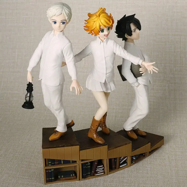 The Promised Neverland Tip'n'pop Genuine Anime Figure Ray Q Version Kawaii  Action Figure Toys For Boys Girls Kids Children Gift - Action Figures -  AliExpress