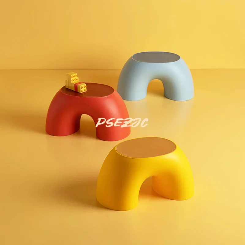 Minimalist Round Anti-Slip Shoe Changing Stool