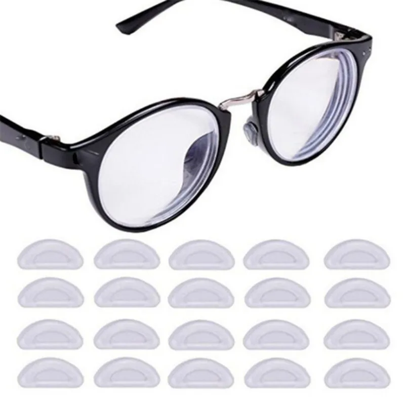 Non-Slip Glasses Nose Pads Invisible Soft Silicone Self Adhesive Nose Pads Glasses Nose Holder Sticker Pad Eyewear Accessories